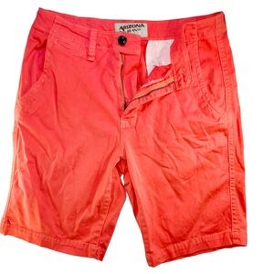 Mens Arizona Jean Co. bright orange shorts size 30